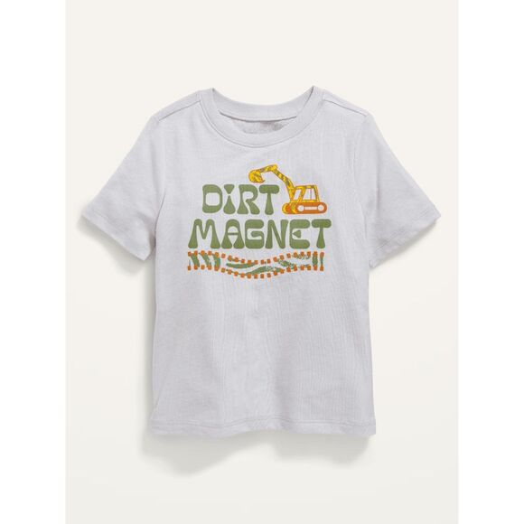 OLD NAVY Unisex Toddler Graphic T-Shirt- Dirt Magnet 18-24M - Picture 1 of 6